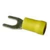 Boîte 100 cosses fourche 5mm bleue - standard