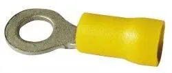 Boîte 100 cosses rondes 10mm jaune - standard