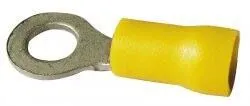 Boîte 100 cosses rondes 5mm jaune - standard