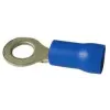 Boîte 100 cosses rondes 8mm bleue - standard
