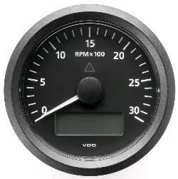 Compte tours 12/24V avec horamètre 0-6000T