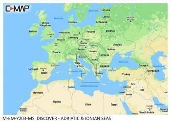 Carte C-MAP® Discover™ Mer Adriatique & Ionienne