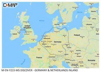 Carte C-MAP® Discover™ Allemagne & Pays-Bas Intérieures