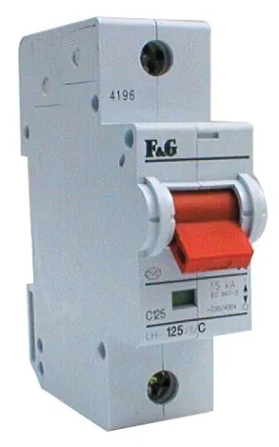 Disjoncteur divisionnaire unipolaire 125A