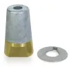 Ecrou anodique avec frein Ø22/25mm, 16x150mm