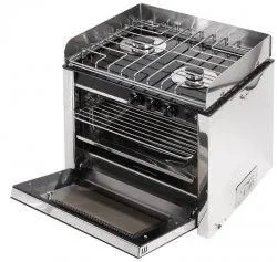 Gazinière inox 2 feux avec four de 30L