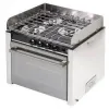 Gazinière inox 3 feux avec four de 30L