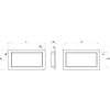 Grille de soufflage Alu 200x100