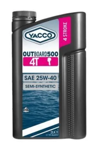 Huile Yacco Outboard 500 4T 25W40 - 2L