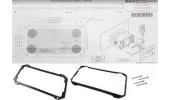 Kit d'encastrement pour VHF Lowrance® LINK-9