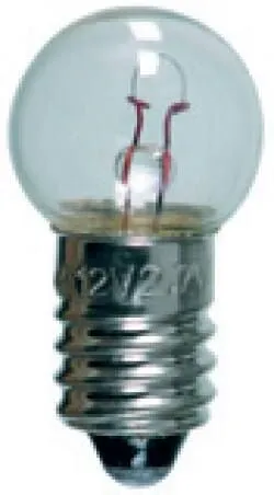 Lampe E10 sphérique 12V 6W