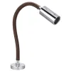 Liseuse LED orientable Audrey 10/30V Habillage cuir marron
