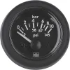 Manomètre 0-10 bar 12V - Diam 52mm
