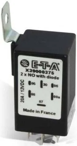 Mini relais bipolaire 24VDC 10A