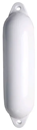 Pare-battage cylindrique blanc / 2 anneaux blancs Ø120 x L450mm