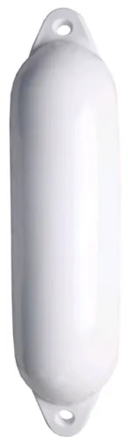Pare-battage cylindrique blanc / 2 anneaux blancs Ø180 x L600mm