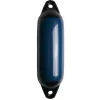 Pare-battage cylindrique bleu / 2 anneaux noirs Ø180 x L600mm