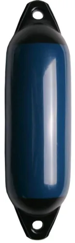 Pare-battage cylindrique bleu / 2 anneaux noirs Ø300 x L900mm