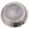 Plafonnier LED - 3.7W 12Vdc - D: 137mm - Inox poli - Blanc naturel - IP65 avec interrupteur