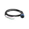 Prise Bleue : Câble Adaptateur de sonde (fils dénudés) vers prise Sondeur Navico Bleue 5 à 7 Broches