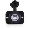 Prise double USB 12/24V