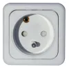Prise encastrable blanc 230V