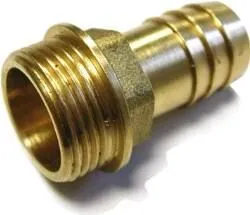 Raccord cannelé mâle laiton 3/8'' 13mm