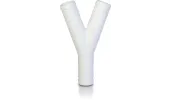 Raccord Y annelé Ø25 nylon banc