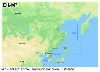 Carte C-MAP® Reveal™ Îles Hokkaido & Sakhaline