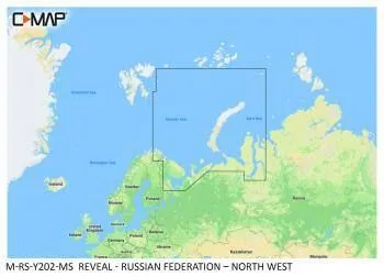 Carte C-MAP® Reveal™ Russie Nord-Ouest
