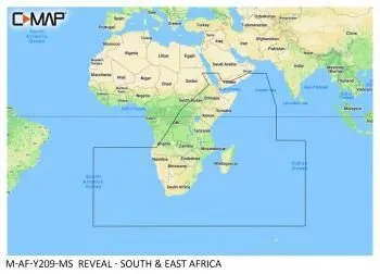 Carte C-MAP® Reveal™ Afrique Sud & Afrique Est