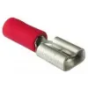 Sachet 100 cosses femelles 6.3mm rouge - standard