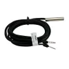 Sonde température NTC 10k 1% avec câble 5m étanche et étui inox pour plage de -13 à 105°C