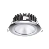 Downlight LED rond - KOR XP LP 4W 9-32Vdc - Inox poli - Blanc naturel - 95° - IP66