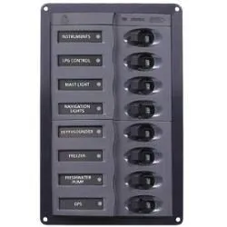 Tableau 8 disjoncteurs unipolaires vertical 12V