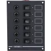 Tableau Genois 12/24V 6 interrupteurs / 6 disjoncteurs