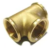 Té femelle laiton 1/4''