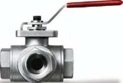 Vanne 3 voies Inox PN63 (L) Ø1/2''