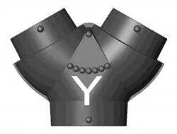 Y sur gaine Ø150-125x125mm