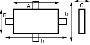 Anode à souder US MIL L144mm