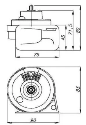 Avertisseur Electromagnétique AM80S Aigu 107db 12V