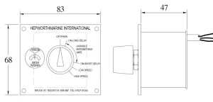 Boitier de commande rotatif 24V