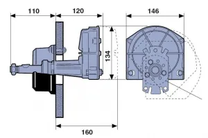 Boitier de direction MORSE max 185cv HB