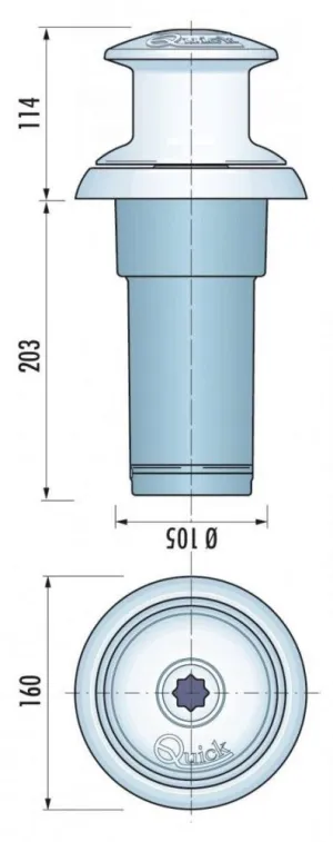 Cabestan Totem 800W 12V
