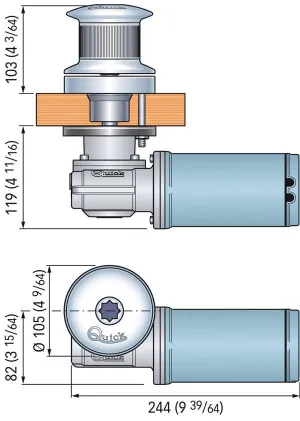 Cabestan TUMBLER TB2 500W 12V