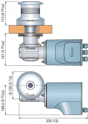 Cabestan TUMBLER TB3 700W 24V