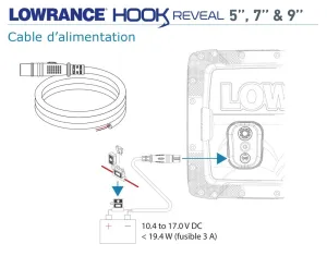 Câble d'alimentation pour Hook² / Hook Reveal / Cruise