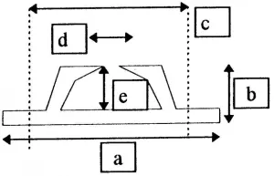 Chaumard aluminium L=140mm