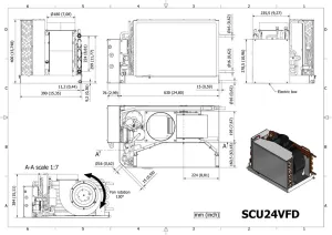 Climatisation monobloc réversible 24000 BTU/h 230V