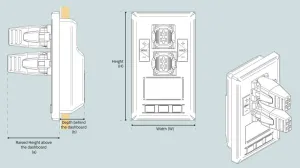 Commande joystick double 12/24V S-Link